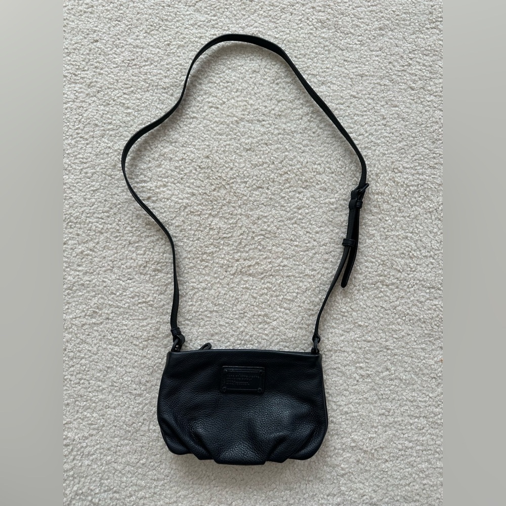 Marc Jacobs Black Leather Crossbody Bag